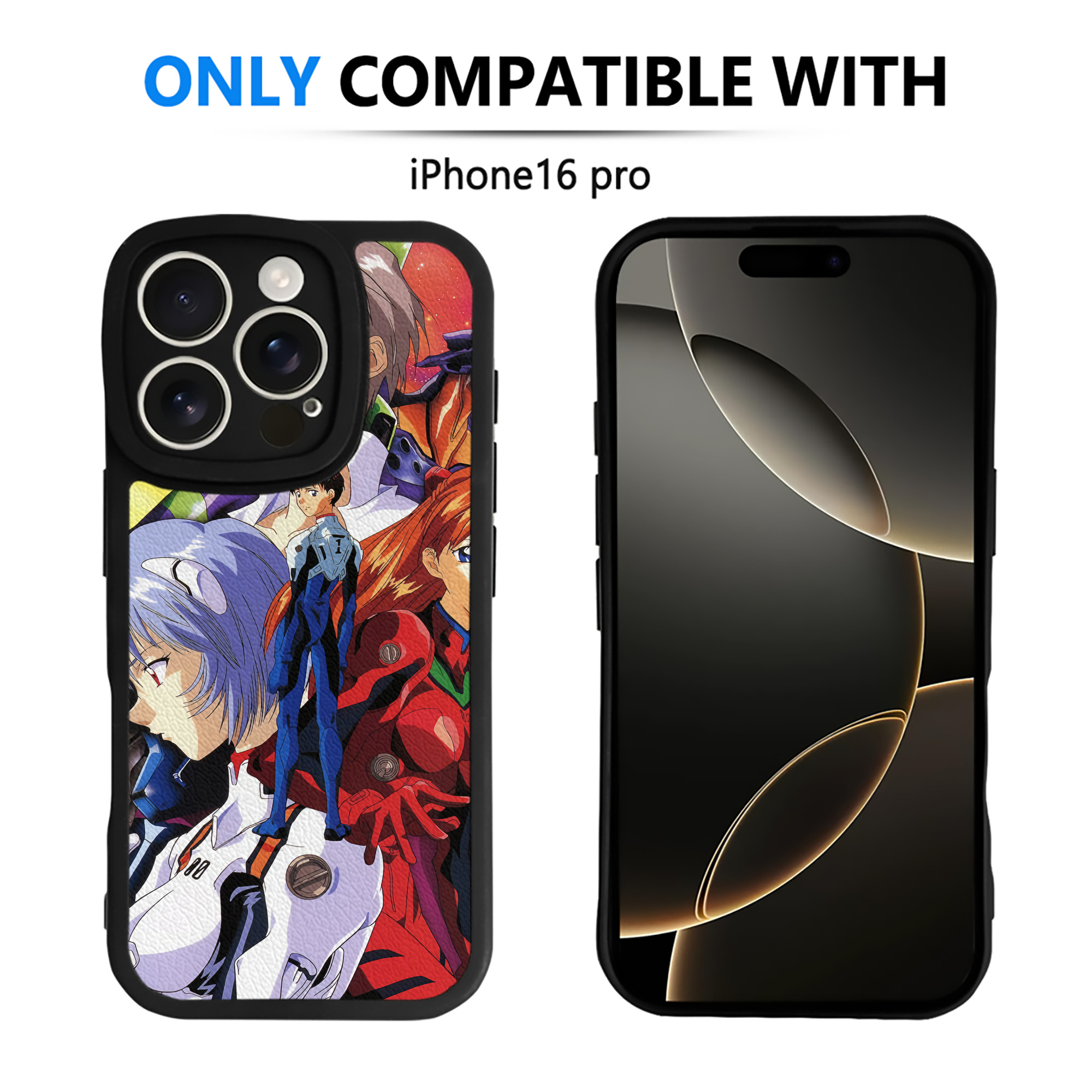 （画像用） EVA 新世紀エヴァンゲリオン 【iPhone 16シリーズ対応】シリコンスマホケース（レザー調） 材質：シリコン